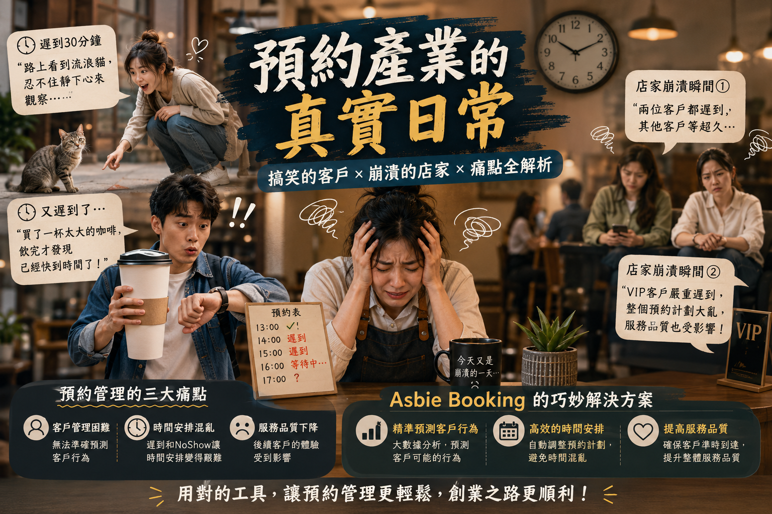 預約產業真實剖析：客戶遲到、店家崩潰瞬間揭秘！