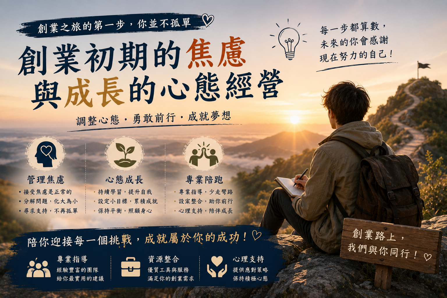 創業初期的焦慮與成長：一個心靈伴侶的指引