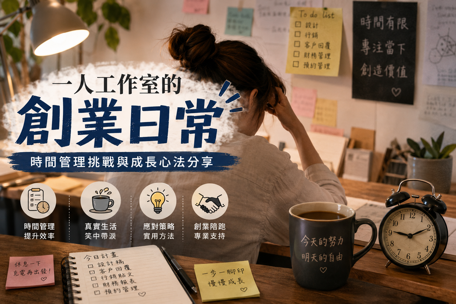 創業後的我：一人工作室的真實生活與時間壓力